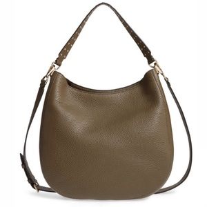 Rebecca Minkoff Pebbled Leather Convertible  Hobo Crossbody Bag